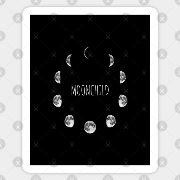 Moonchild Sticker by StilleSkyggerArt